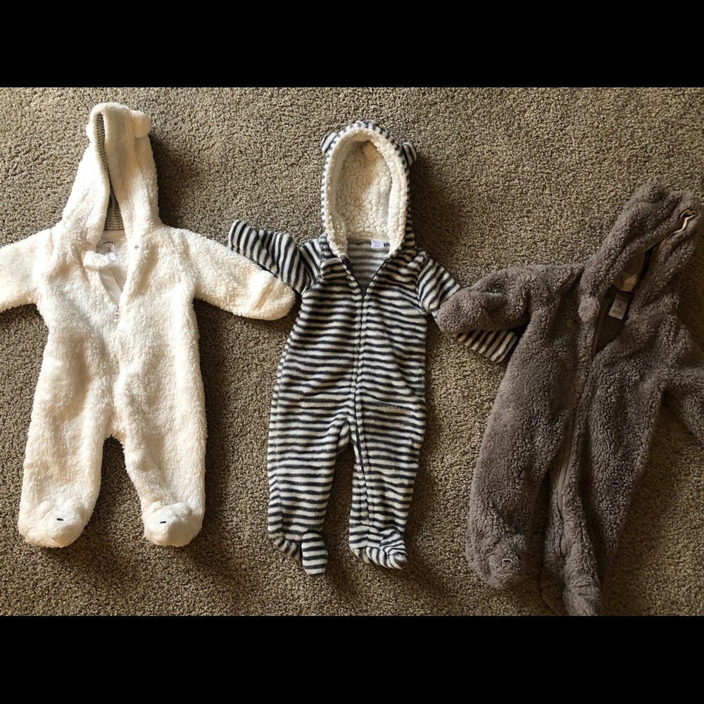 3 zip up one piece